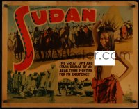 5j0971 SUDAN 1/2sh 1935 Struggle for Life, naked topless Arab girl + cool scenes and elephant art!