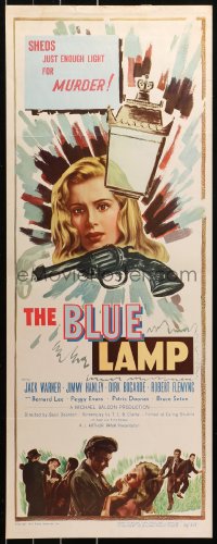 5j0532 BLUE LAMP insert 1950 directed by Basil Dearden, it sheds just enough light for murder!