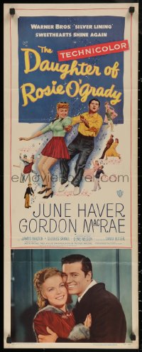 5j0548 DAUGHTER OF ROSIE O'GRADY insert 1950 art of Gordon MacRae & sexy June Haver dancing!