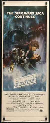 5j0553 EMPIRE STRIKES BACK insert 1980 best Gone with the Wind style art by Roger Kastel!