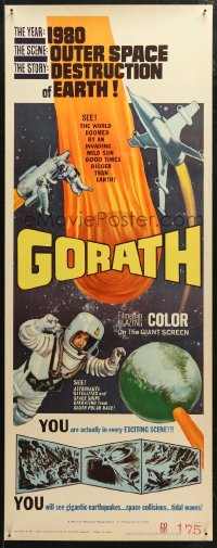 5j0564 GORATH insert 1964 Ishiro Honda's Yosei Gorasu, art of wild sun crashing to Earth!