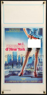 5j0679 AMANDA BY NIGHT Italian locandina R1988 prostitute Veronica Hart in New York by Ruggiero!