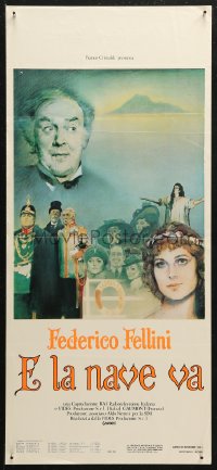 5j0682 AND THE SHIP SAILS ON Italian locandina 1983 Federico Fellini's E la nave va, Geleng art!