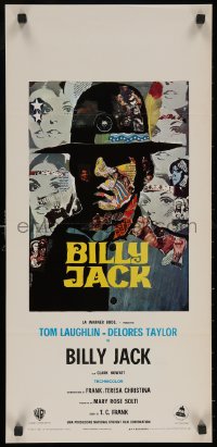 5j0686 BILLY JACK Italian locandina 1971 Tom Laughlin, wonderful artwork by Piero Ermanno Iaia!