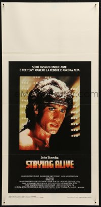 5j0743 STAYING ALIVE Italian locandina 1983 Stallone, John Travolta in Saturday Night Fever sequel!