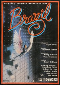 5j1031 BRAZIL Yugoslavian 19x28 1986 Terry Gilliam, cool different Azur sci-fi fantasy art!