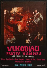 5j1081 FRANKENSTEIN'S BLOODY TERROR Yugoslavian 19x27 1968 Naschy, Manuel Manzaneque, Frankenstein's Bloody Terror!