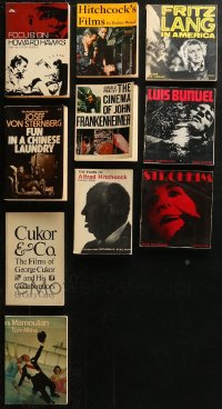 5m0942 LOT OF 10 DIRECTOR SOFTCOVER MOVIE BOOKS 1960s-1970s Howard Hawks, Fritz Lang, Hitchcock!