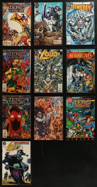 5m0461 LOT OF 10 DC COMIC BOOKS 1990s Zero Hour, Doomsday & Lobo!