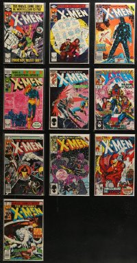 5m0460 LOT OF 10 UNCANNY X-MEN COMIC BOOKS 1980s the Marvel Comics superheroes!