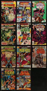 5m0458 LOT OF 11 MARVEL PREMIERE COMIC BOOKS 1970s Steve Ditko art, Dr. Strange, Doctor Who & more!