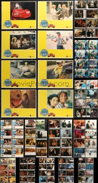 5m0629 LOT OF 110 LOBBY CARDS 1970s-2000s complete sets from a variety of different movies!