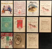 5m0518 LOT OF 11 11x14 SHEET MUSIC 1900s-1910s a variety of different songs from a century ago!