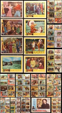 5m0631 LOT OF 105 COWBOY WESTERN LOBBY CARDS 1950s-1960s complete & incomplete sets!