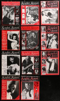 5m0860 LOT OF 11 SCARLET STREET #2-12 MOVIE MAGAZINES 1991-1993 great images & articles!