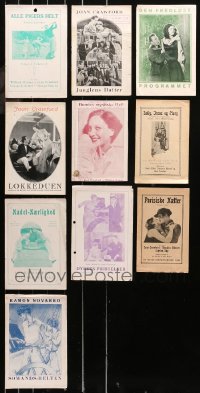 5m0406 LOT OF 10 JOAN CRAWFORD DANISH PROGRAMS 1920s-1930s from several of her movies!