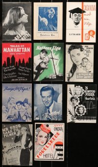 5m0405 LOT OF 11 DANISH PROGRAMS 1920s-1960s different images from a variety of movies!