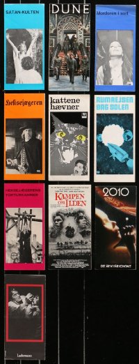 5m0409 LOT OF 10 4x8.25 DANISH PROGRAMS 1960s-1980s different images from a variety of movies!