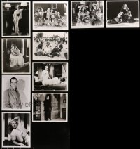 5m0433 LOT OF 10 REPRO AND RE-STRIKE 8X10 STILLS 1960s-1970s great portraits & movie scenes!