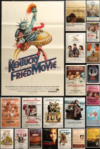 5m0712 LOT OF 106 FOLDED ONE-SHEETS 1970s-1980s great images from a variety of different movies!