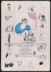 5p0214 LINE KING linen 1sh 1996 Al Hirschfeld Story, art of Marx Bros., Streisand, Hepburn & more!