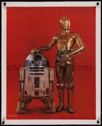 5p0106 EMPIRE STRIKES BACK linen 19x24 special poster 1980 Duncan Hines promo with R2-D2 & C-3PO!