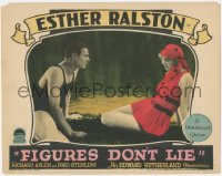 5s0214 FIGURES DON'T LIE LC 1927 Richard Arlen in swimsuit romancing sexy Esther Ralston, rare!