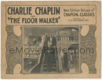 5s0215 FLOORWALKER LC R1922 Charlie Chaplin on stairs in store with Eric Campbell behind him, rare!