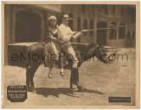 5s0226 HIS ROYAL SLYNESS LC R1927 Harold Lloyd & Mildred Davis on donkey lured w/hay on stick, rare!