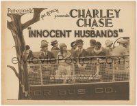 5s0182 INNOCENT HUSBANDS TC 1925 life is one big firecracker for Charley Chase, Hal Roach, rare!