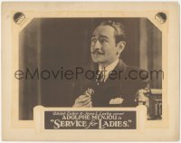 5s0258 SERVICE FOR LADIES LC 1927 super close up of pensive Adolphe Menjou in business suit, rare!