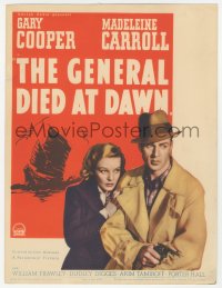 5s0109 GENERAL DIED AT DAWN mini WC 1936 mercenary Gary Cooper in China w/ Madeleine Carroll, rare!