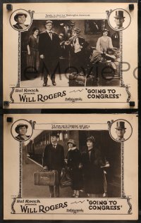 5s0170 GOING TO CONGRESS 4 LCs 1924 Will Rogers & Hal Roach political comedy short, ultra rare!