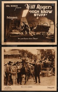 5s0163 HIGH-BROW STUFF 8 LCs 1924 Will Rogers as Teddy Roosevelt & Rasputin, ultra rare complete set!