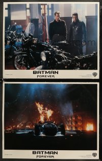 5t0677 BATMAN FOREVER 2 LCs 1995 Val Kilmer with Chris O'Donnell and motorcycles plus Batmobile!