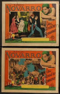 5t0770 ROAD TO ROMANCE 2 LCs 1927 Spanish Ramon Novarro rescues pretty Cuban Marceline Day!