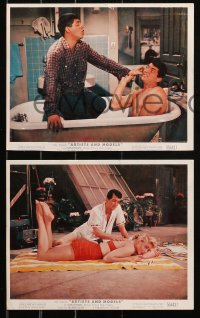 5t0894 ARTISTS & MODELS 4 color 8x10 stills 1955 Martin & Lewis, MacLaine, Gabor, Malone, Ekberg!