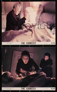 5t0909 EXORCIST 3 8x10 mini LCs 1974 William Friedkin classic, Linda Blair, Van Sydow, Jason Miller!