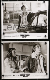 5t1117 GRAND THEFT AUTO 13 8x10 stills 1977 Ron Howard, Roger Corman, Nancy Morgan, cool car images!