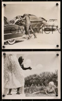 5t1464 REVENGE OF THE CREATURE 4 8x10 stills 1955 all four w/ great images of the monster in action!