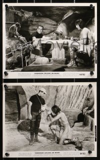 5t1368 ROBINSON CRUSOE ON MARS 6 8x10 stills 1964 sci-fi images w/ Paul Mantee, Adam West, & monkey!