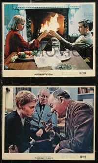 5t0807 ROSEMARY'S BABY 12 color 8x10 stills 1968 John Cassavetes, Mia Farrow, Roman Polanski classic!