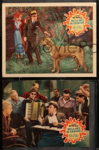 5t0575 BEGGARS IN ERMINE 3 LCs 1934 Lionel Atwill, Betty Furness, really cool dog, ultra rare!