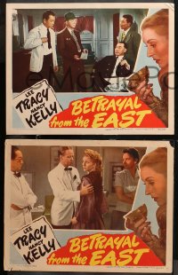 5t0516 BETRAYAL FROM THE EAST 4 LCs 1944 Lee Tracy & Nancy Kelly spy in Asia, Philip Ahn & Loo!