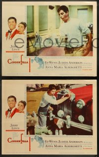 5t0410 CINDERFELLA 6 LCs 1960 Norman Rockwell border art of Jerry Lewis & Anna Maria Alberghetti!