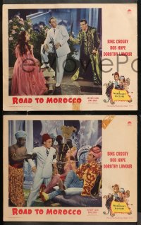 5t0556 ROAD TO MOROCCO 4 LCs 1942 Bob Hope, Bing Crosby, sexy Dorothy Lamour, Harem-scarem riot!