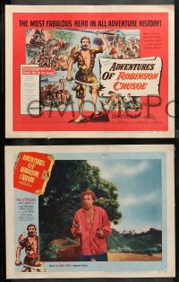 5t0242 ROBINSON CRUSOE 8 LCs 1954 Luis Bunuel, O'Herlihy, Adventures of Robinson Crusoe!