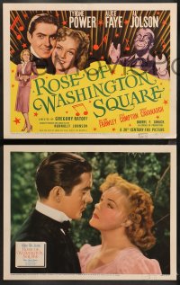 5t0249 ROSE OF WASHINGTON SQUARE 8 LCs 1936 Power, Faye, Al Jolson in blackface on TC, ultra rare!