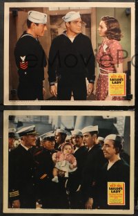 5t0649 SAILOR'S LADY 3 LCs 1940 pretty Nancy Kelly & sailors Jon Hall and Dana Andrews + cast!