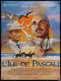 5w1289 PASCALI'S ISLAND French 1p 1988 different Jean Mascii art of Ben Kingsley & Dance, rare!